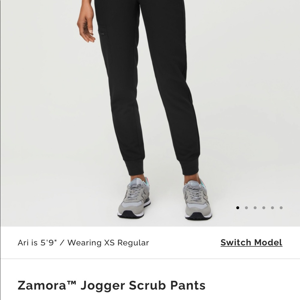 Figs Zamora Black scrub pant